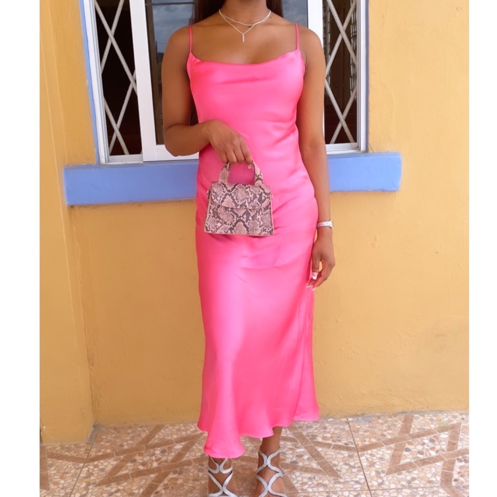 Long silk dress